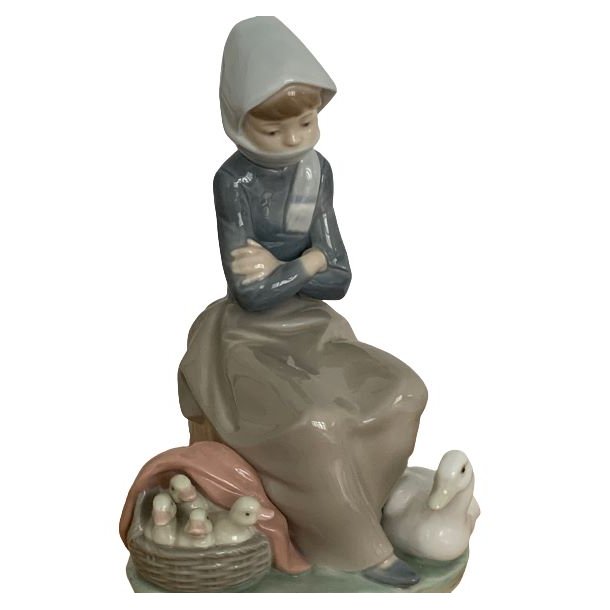 Vintage Lladro porcelnsfigur - Duck seller